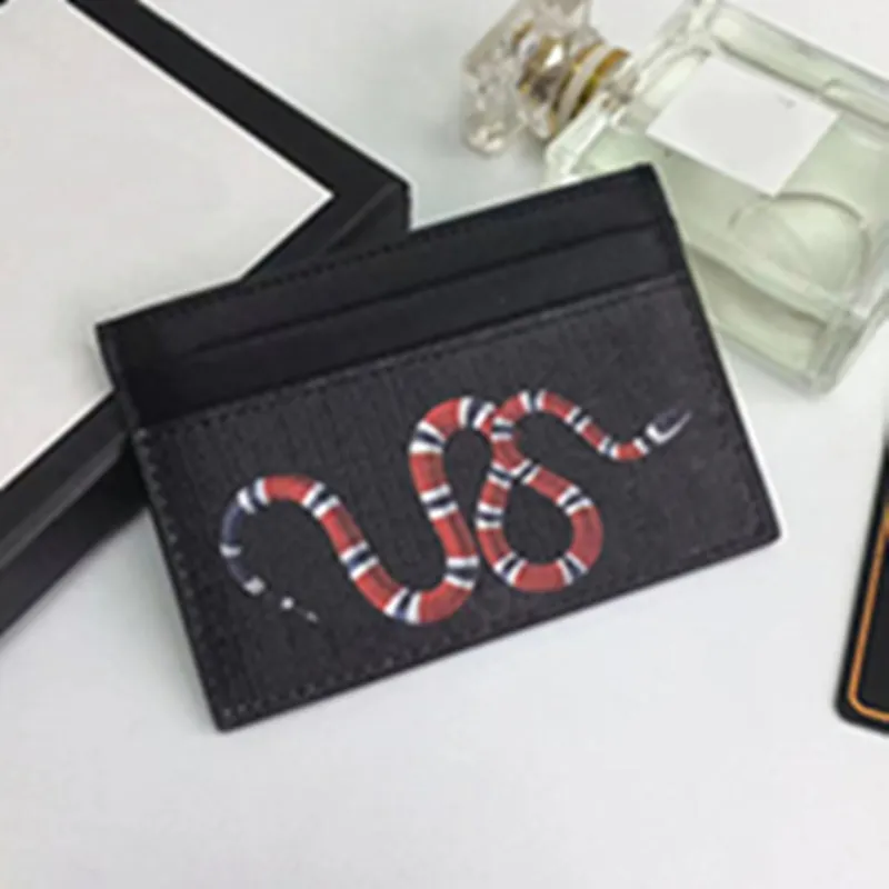 Klasyczny projektant G Pochylenia karty Męskie Portfry damskie torebki czarne skórzane druk tekstury dwustronne karty kredytowe Mini portfel z hurtowym pudełkiem 110101