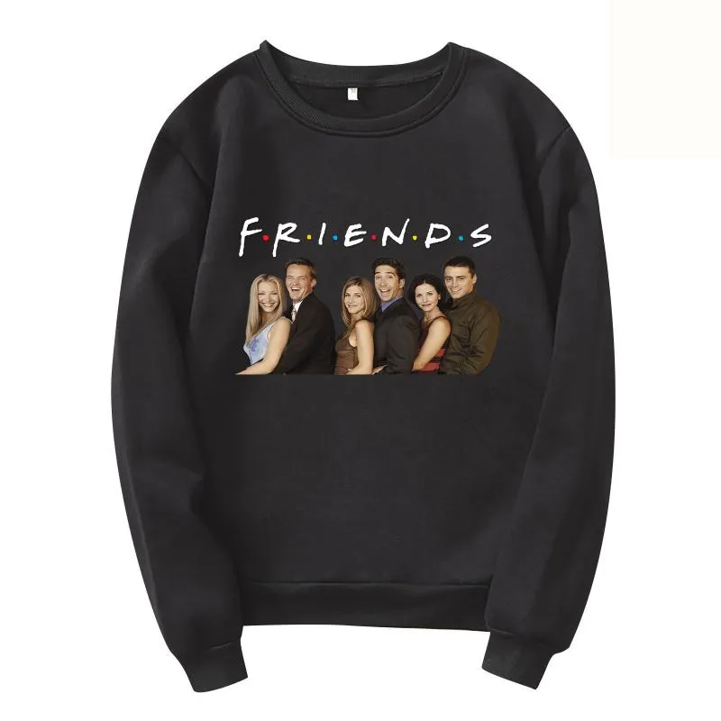 Erkek Sweaters Central Perk Coffee Friends Erkekler Kadın Hip Hop Büyük Boy