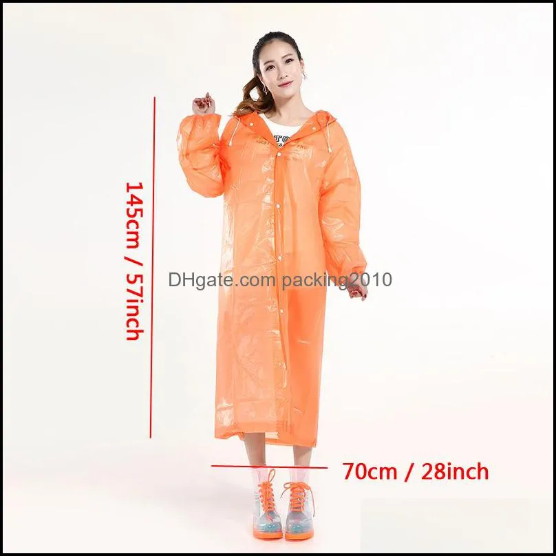 non disposable hooded raincoat long thicken poncho outdoor hiking rain coat waterproof windproof rainwear fashion portable poncho