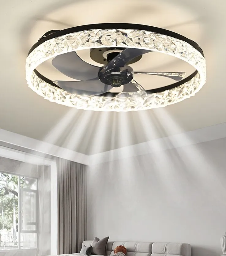 Rhine Electronic Ceiling Fan With Led Light And Remote Lamps Modern
