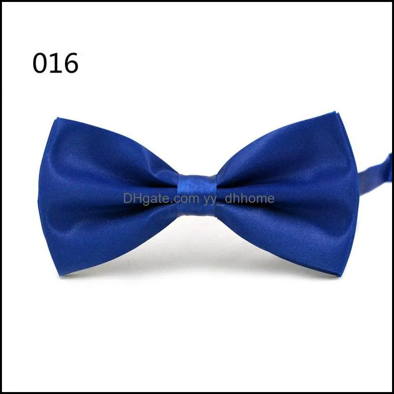 12*5.5cm solid color adjustable bow ties wedding party club shirts decor fashion accessories for men women adult