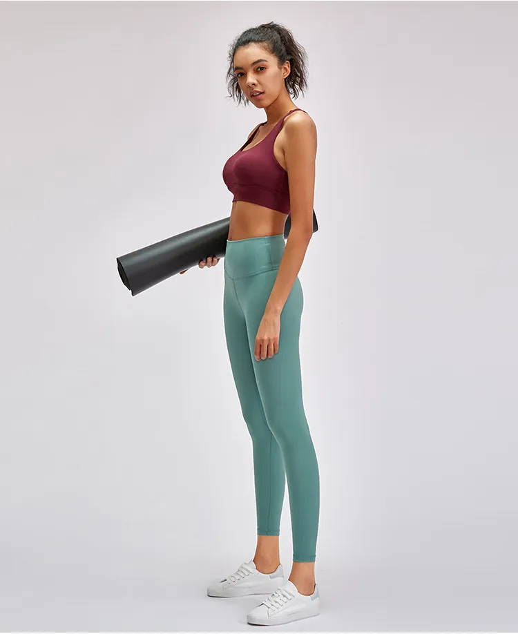 Women Cotton Spandex Ankle Length Yoga Leggings Pants Workout Sports Gym  Navy Sm - Walmart.com