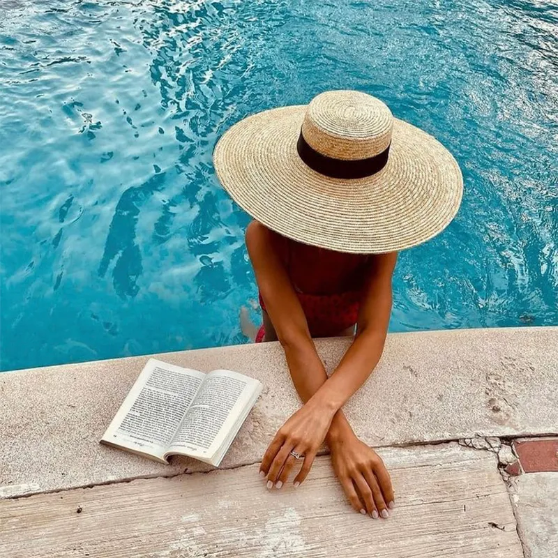 Big Brim Straw Hats For Women Summer Oversized Beach... From  display picture 1