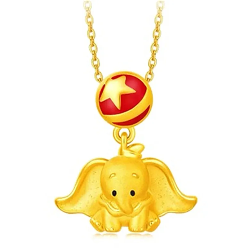 Colar de ouro de areia para jóias de jóias colar de pendente de elefante de elefante de luxo de luxo de luxo de luxo