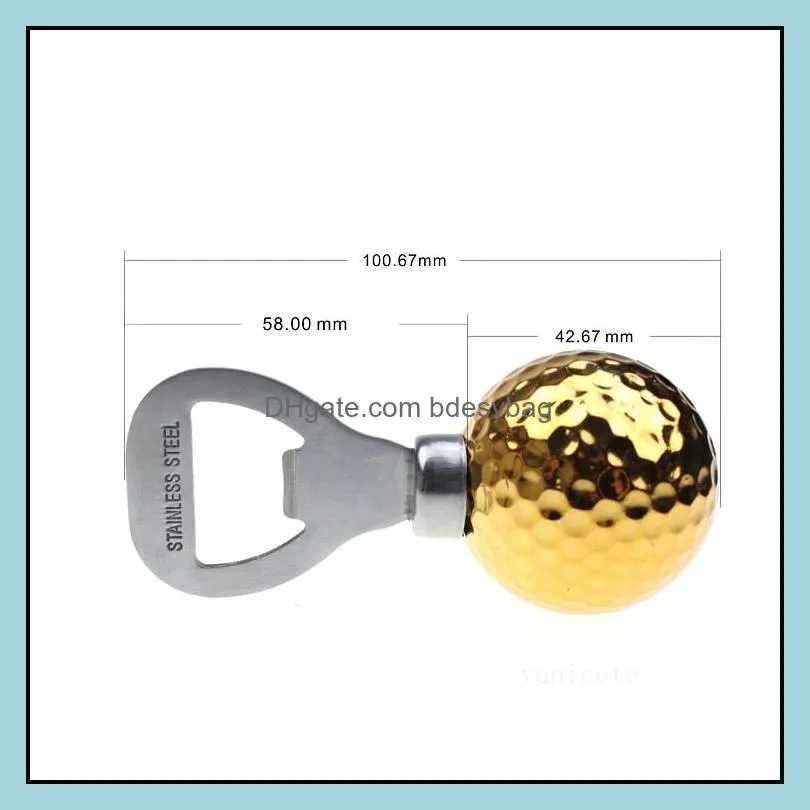 golf ball-shaped beer bottle openers stainless steel corkscrew home bar kitchen accessory 8 colors t2i53277