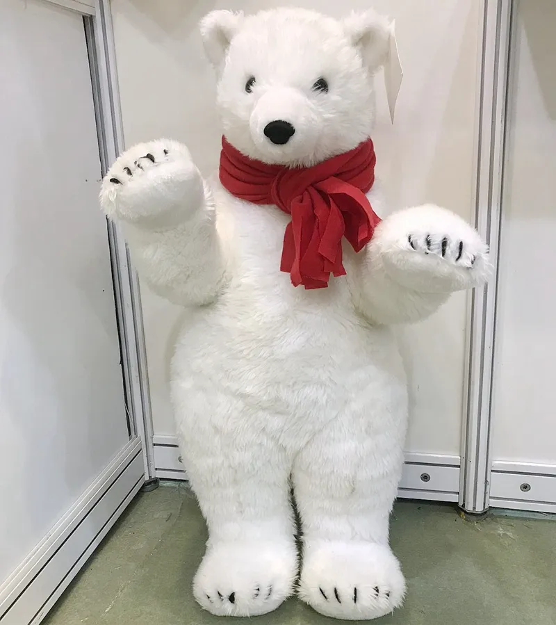 Peluche de oso polar para dormir, lindo animal de peluche, juguete suave de  14 pulgadas