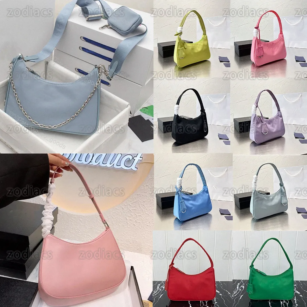 أحدث نايلون إعادة Edition 2000 2005 Re Edition Bags Women Underarm Luxury Designer Womens Crossbody Hobo Contains Pres