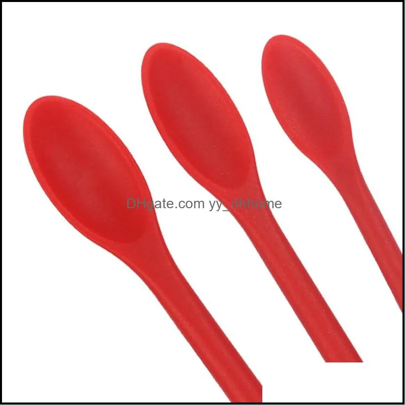 new baking product silicone mini spatula set lengthened cosmetic bottle jam double-head scraper kitchen cake tool accessories paa11999