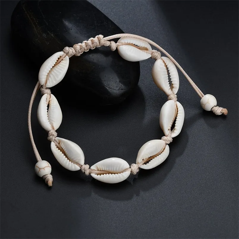 Bohemia Natural Shell ts for Women Foot Jewelry Summer Beach Barefoot Bracelet on Leg Chian Ankle Strap Accessories 220721