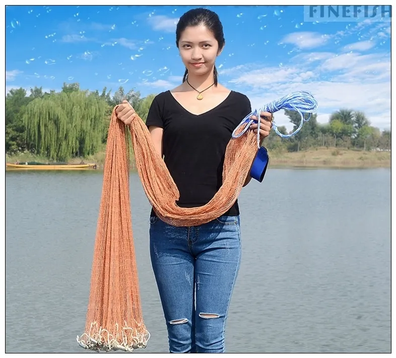 Fishing Accessories Finefish Hand Throw Fish Network Cast Net Outdoor Water  Sport Hunting Catch Fishing Net Small Mesh Gillnet 231017 From 19,84 €
