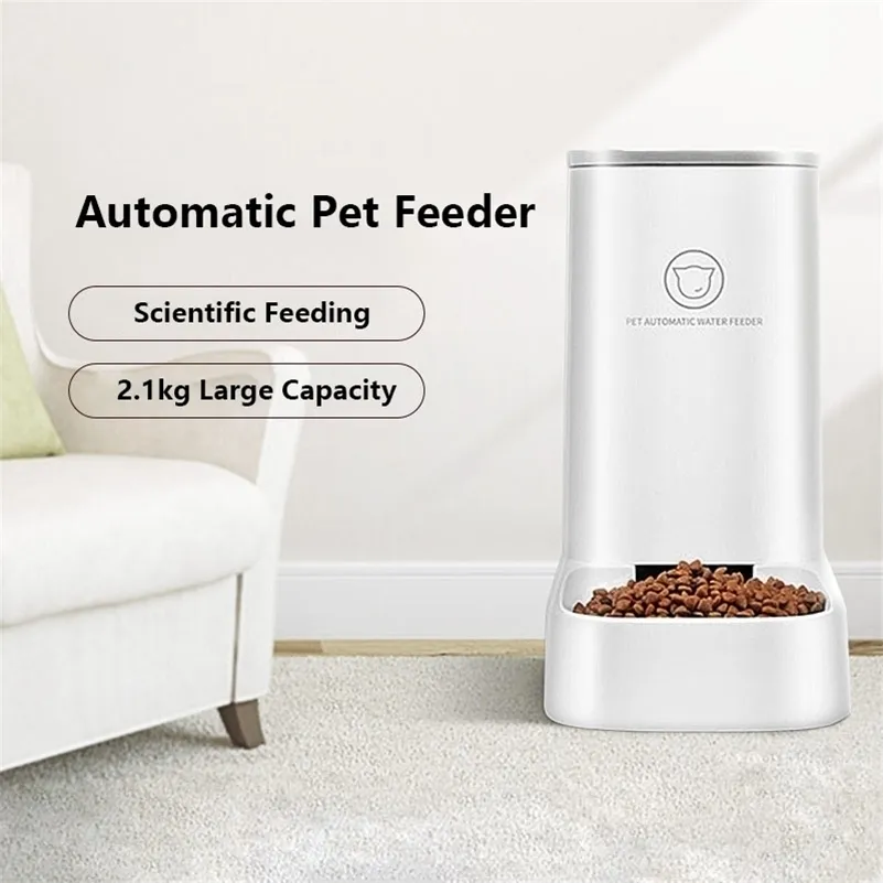 고양이 개 자동 3.8L 대용량 애완 동물 피더 분리 가능한 음식 물 디스펜서 고양이 개 먹이 사 그릇 제품 220323