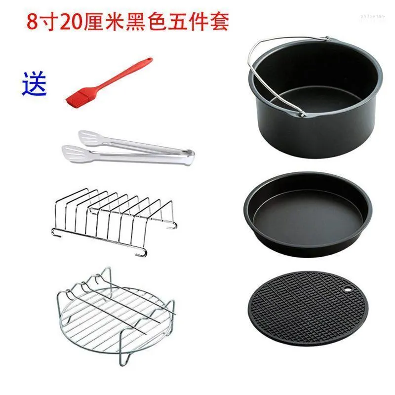 Bread Makers 1-piece Set Of Professional Air Fryer Accessories Grill / Fry Pan Pizza Tray Barbecue Pad DIY Kitchen Cooking Tools1 Phil22