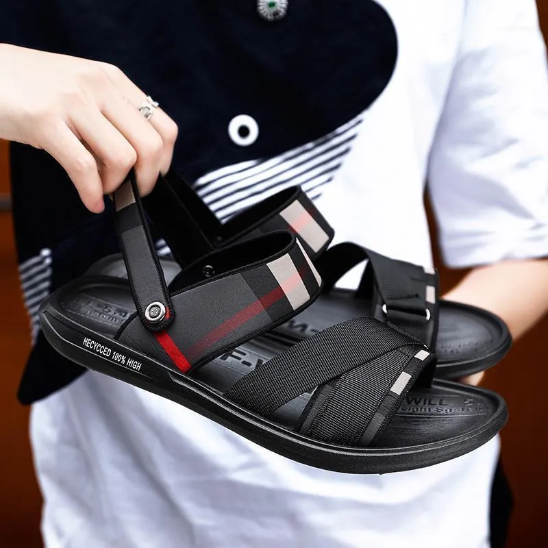 Luxe Cuir Men 39 S Sandals Leather Mens Summer 2022 Beach Roman Casual Fashion Black Sandale Homme Sandalias Hombre1