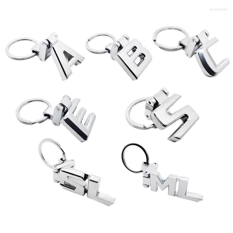 Keychains 1PC Metal Silver Keyring Car Styling Accessories Key Chain Ring A B C E ML LOGO FÖR W210 W203 W204 W205 W211 W212 KEYCHAIN ​​ENEK22