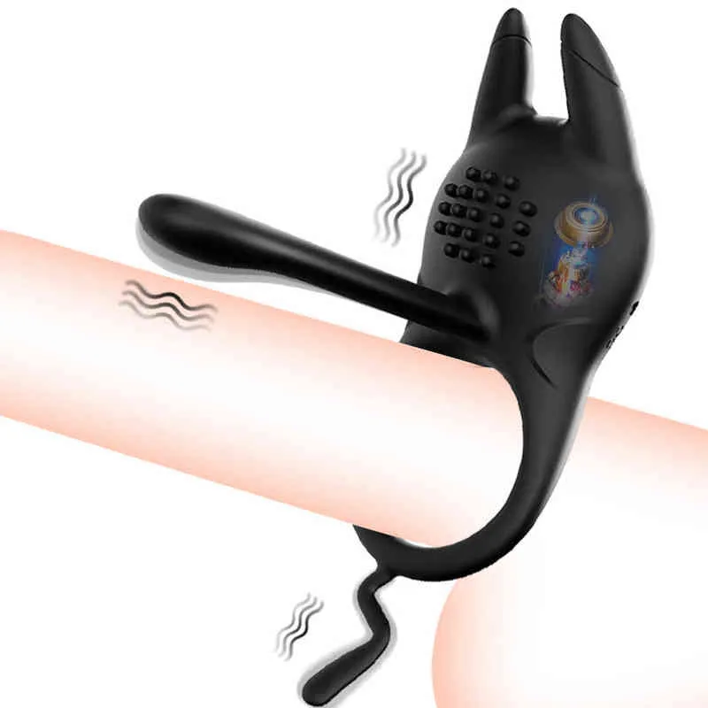 Vibratori NXY Vibratore del punto G a 10 velocità per le donne Stimolazione della vagina anale Cock Ring Ritardo Eiaculazione Pene Vibrazione Giocattoli del sesso Uomini 0409
