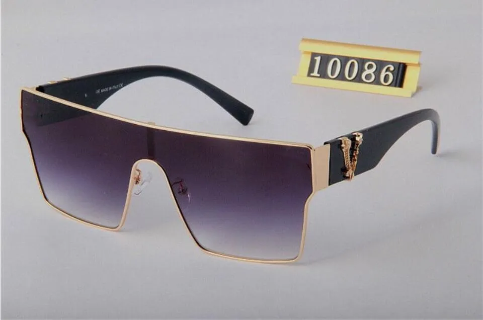 Occhiali da sole a snollo da sole designer all'ingrosso e al dettaglio Donness Women Metal Vintage O occhiali da sole Stile Square Frameless UV 400 LENS+LENSO CASSE CON Scatola