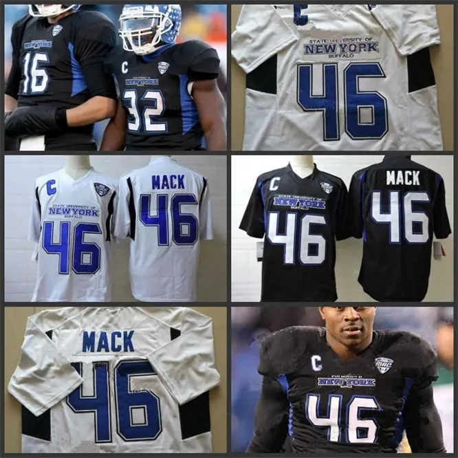 Xflsp NCAA Buffalo Bulls football stitched College jerseys custom any name number Khalil Mack Tyree Jackson JARET PATTERSON KEVIN MARKS mens youth