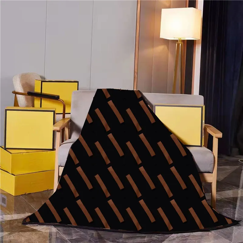 フルレターデザイナーブランケット柔らかい厚いホームブランケットソファベッドキルトキルトシート耐久性のある部屋の装飾ギフトボックス