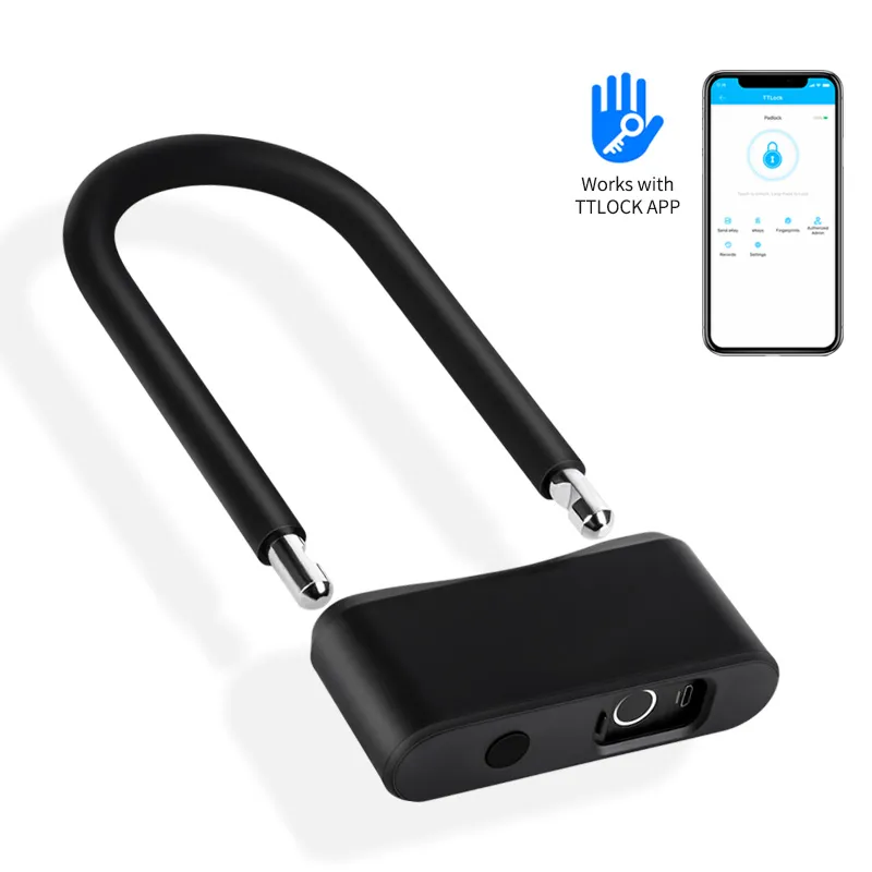 Safety Electronic Waterproof Fingerprint Smart Bike Bicycle Lock With