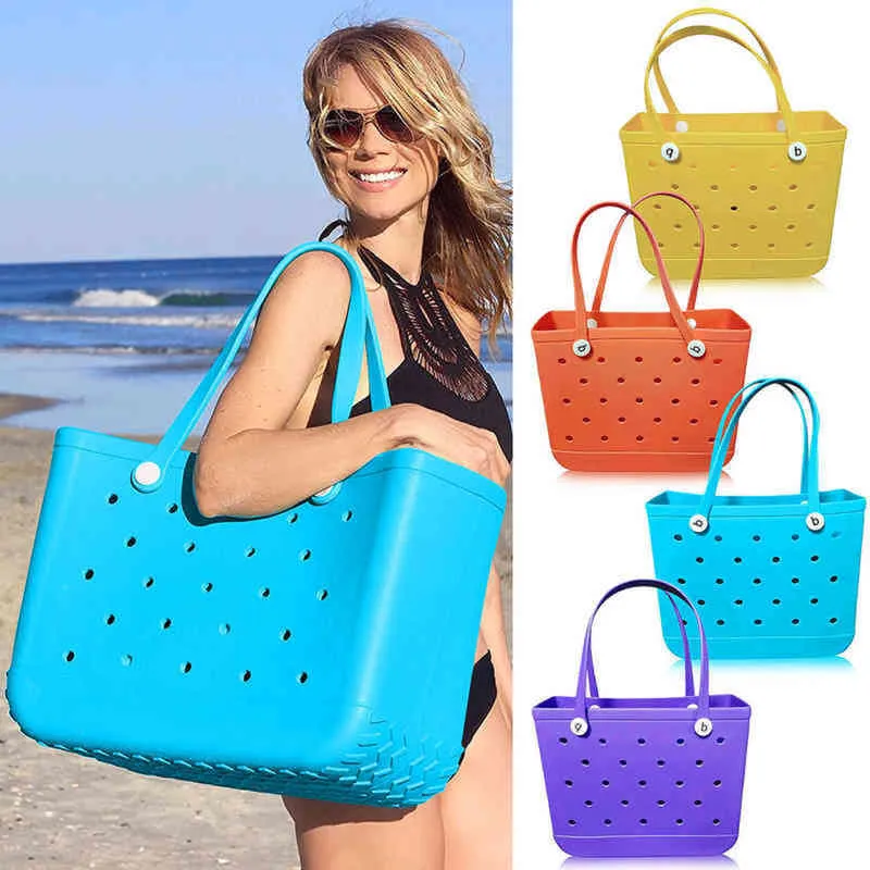 Waterproof Large Rubber Beach Waterproof Beach Tote Portable