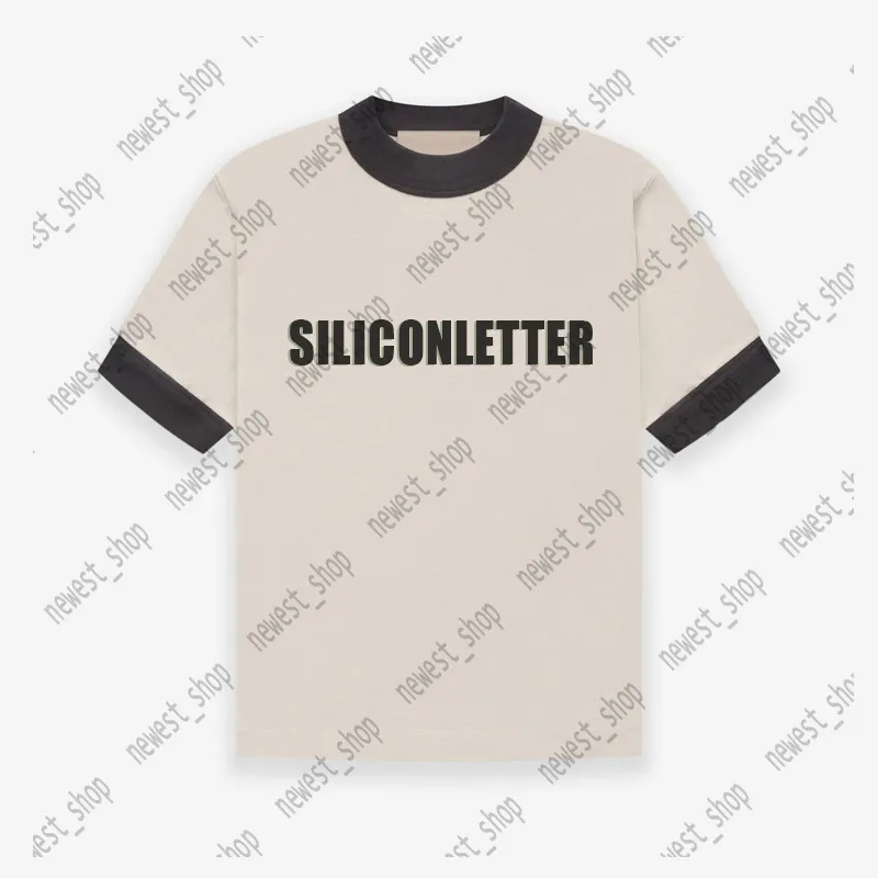 maglietta per bambini firmata t-shirt ragazzi ragazze oversize sciolto usa tee top classico silicone lettera streetwear bambini cotone Abbigliamento manica corta scollo a V maglietta casual