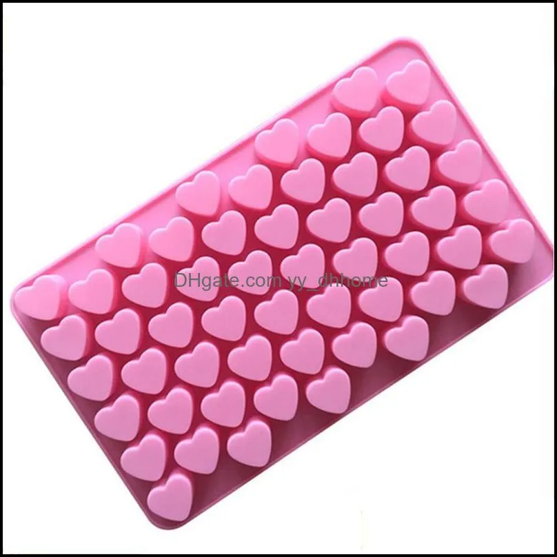 Heart Cake Mold Silicone Ice Cube Tray Chocolate Fondant Mould Maker Pastry  Baking Cake Decoration Tools Heat by sea RRB14783