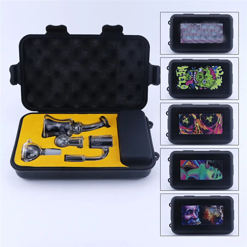 Bulk Order 5 In 1 Glass Hookah Beaker Water Bong Kit With Thick Smoke