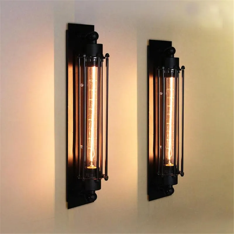 Wall Lamp Cover Industrial Retro LED Lampshade Flute Shape Iron Light For Bedroom El Staircase Hallway