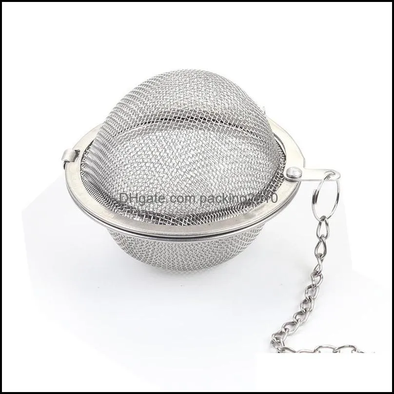 Stainless Steel Tea Infuser Sphere Locking Spice Tea Ball Strainer Mesh Infuser Tea Filter Strainers Kitchen Tools 20pcs