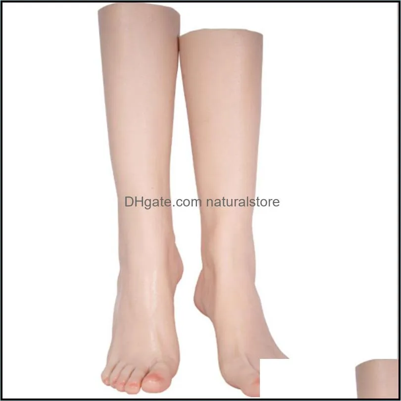 Sexy Female Silicone Mannequin Sock Silicone Foot Model Lifelike Customized