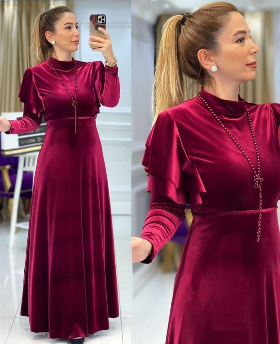 Buy Vintage Black/burgundy Velvet V Neck Maxi Dress With Self-tie Online in  India - Etsy | Black velvet dress, Black wedding guest dresses, Maxi dress