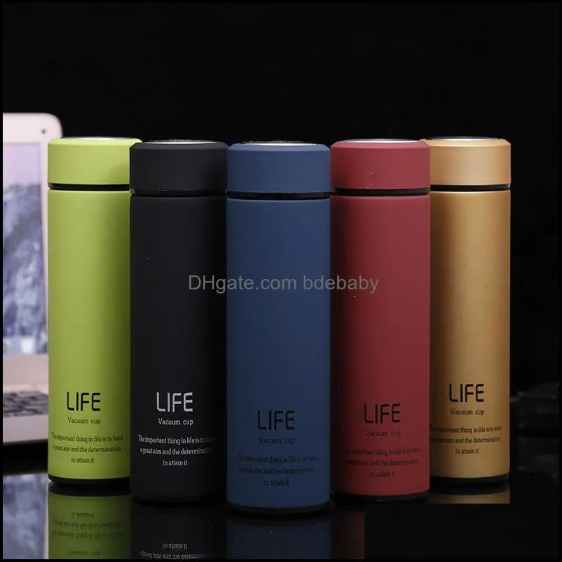 Portable High Quality Stainless Steel Insulating Cup Mugs Exquisite Outdoor Sports Water Bottle Business Grinding Gift Tumbler 18sh Ww