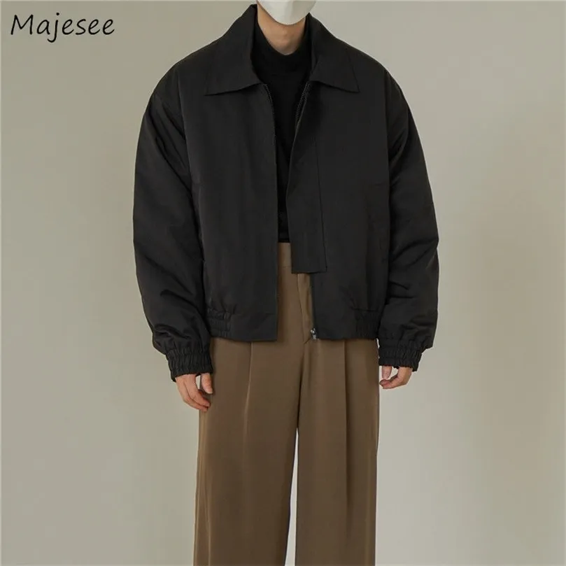 Bomber Vestes Hommes Mode Printemps Recadrée Américain À La Mode Allmatch Étudiants Outwear Solide Casacas Para Hombre Harajuku Loisirs 220816