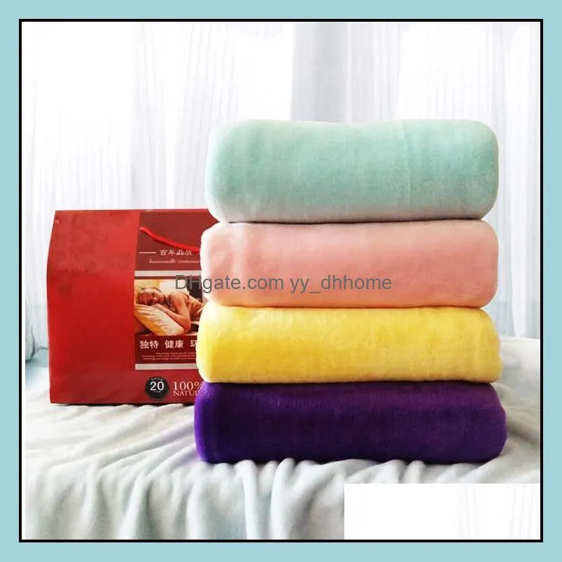 blankets soft solid blankets solid bedspread plush winter summer throw blanket warm double blanket lxl989y.