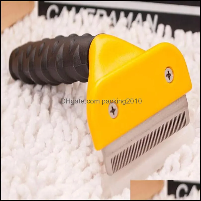 Pet Brush Dog Cat Comb Hair Removal Long Hair Short Hair Dog Grooming Deshedding Edge Tool T0143