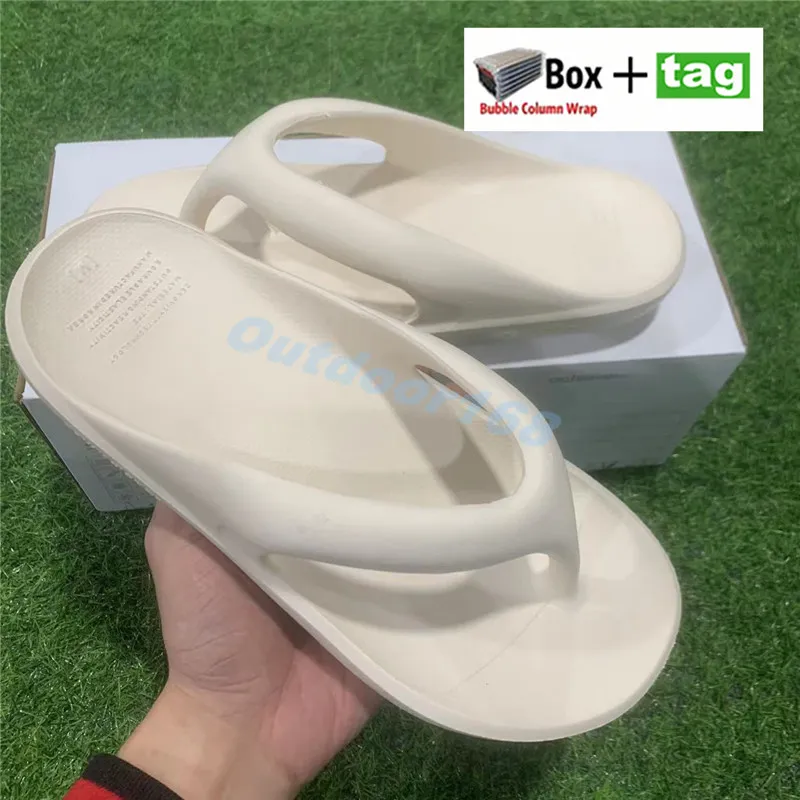 Fashion Slippers Luxury Flip Flop Mens beige Slides resin Ivory yellow coffee black Flat Sandals Summer Beach Indoor Outdoor Low Heel Men Women slide with Box