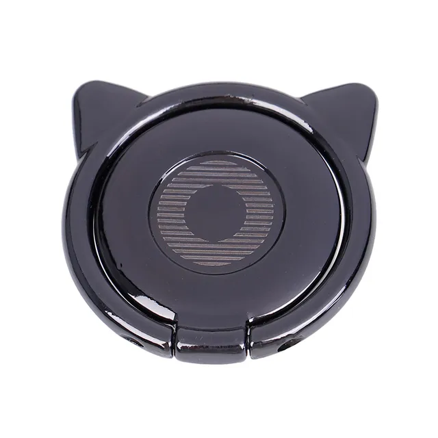 Alliage chat oreille mignon anneau de doigt support de téléphone portable pour tous les smartphones IPAD MP3 support de support de voiture