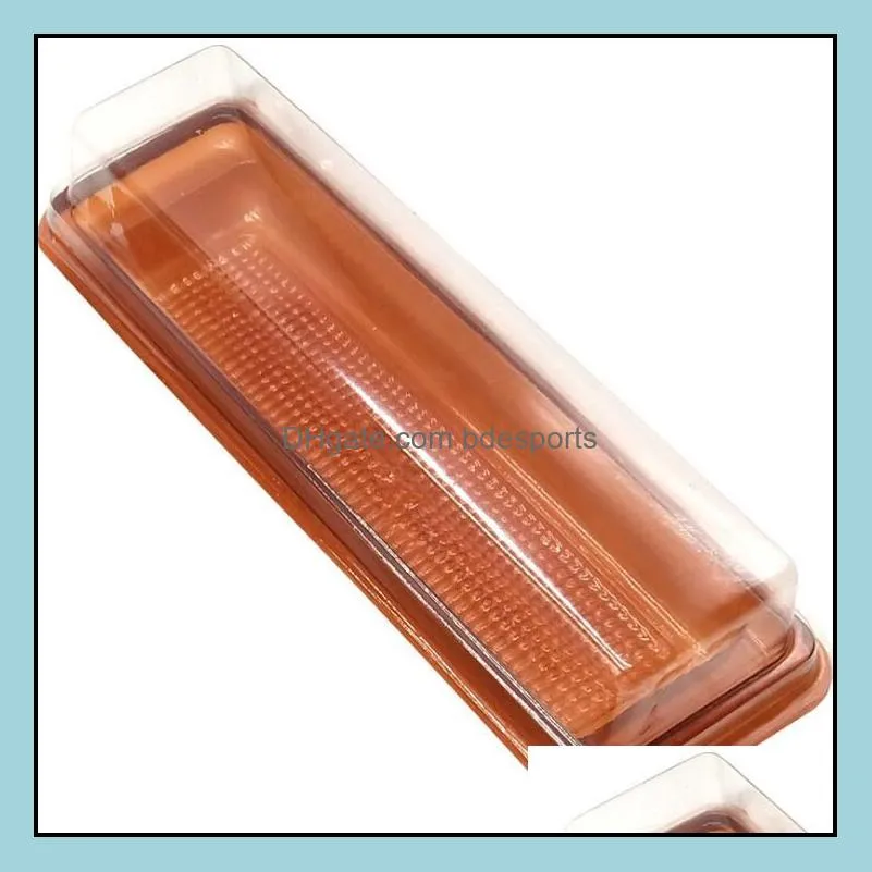 Long Transparent Roll Cake Box Plastic Blister Baking Dessert Cake Packaging Box Wholesale Fast Shipping LX1145