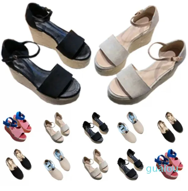 Sandalias de diseñador de moda, sandalias deslizantes para mujer, zapatos, zapatillas de tacón alto para mujer, zapatillas planas anchas de verano sexis, zapatos de tacón