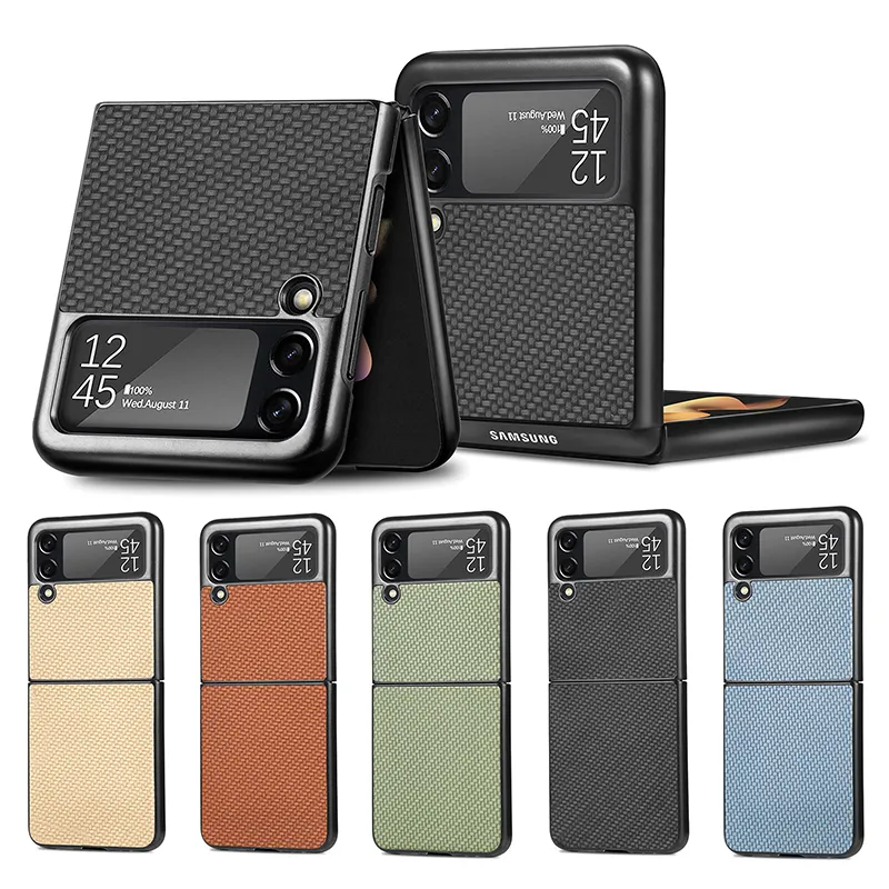 Samsung Galaxy Z Flip 4 3 2 Slim Shockproof保護電話ケースカバーのハードケース