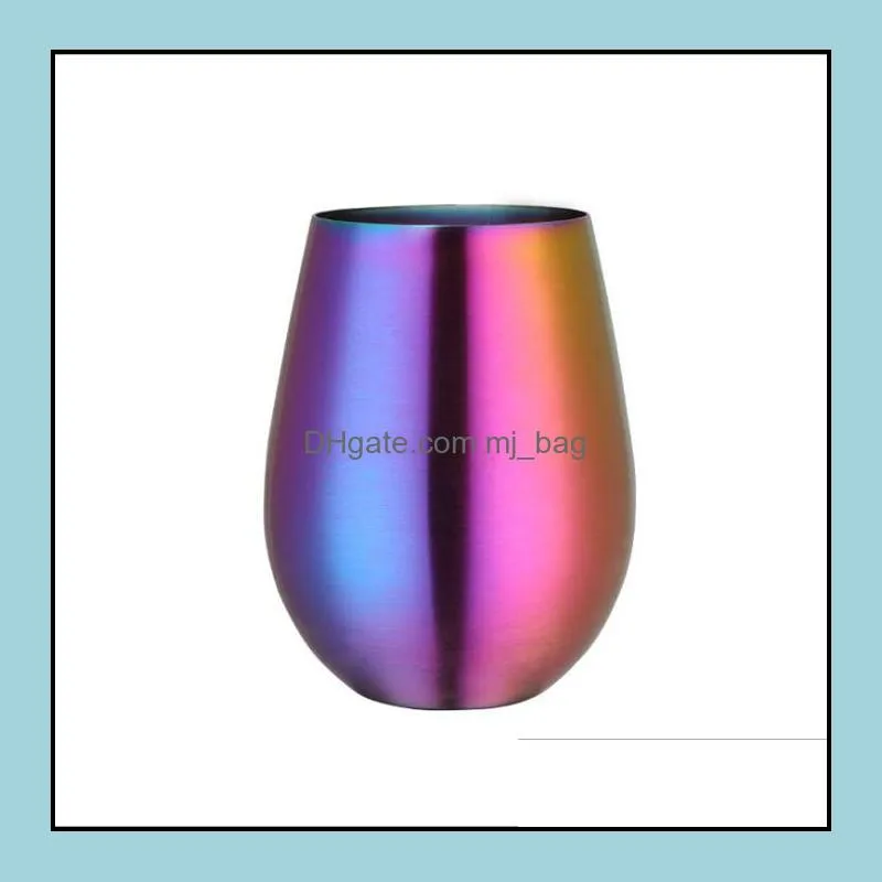 304 stainless steel tumbler round beer mugs creative cold drinking cup bar shaker family water cup coffee mugs water bottle wq38