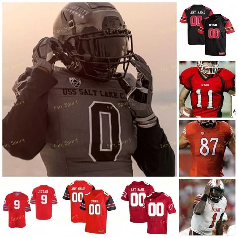 Nik1 Utah Utes Football Jersey NCAA College Zack Moss Brant Kuithe Charlie Brewer Cameron Rising Tavion Thomas Micah Bernard Dalton Kincaid