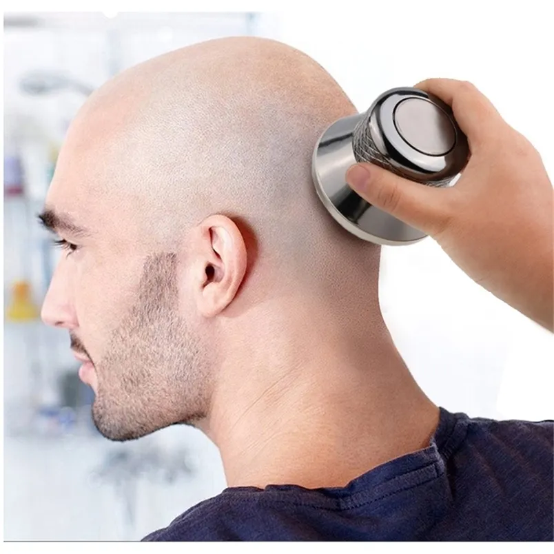 1 Profissão Profissão barbeador elétrico USB Recarregável à prova d'água Cabeça Balda Beard Trimmer Razors Razors Clipper Kits Segurança Razor 220708
