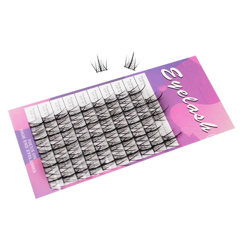 Cluster eyelash extension natural Individual Eye Lashes Wispy light weight eyelashes Makeup