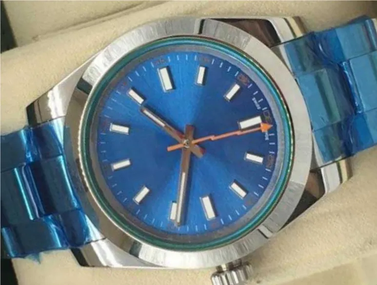 Luksusowe zegarki dla mężczyzn AAA Watche Men Mechanical Watchs Niebieskie zegarki Automatyczne zegarek Designer Guardda Montre de Luxe Horloge uhr