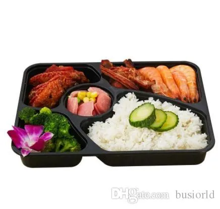 Free shipment Food grade PP material take away food packing boxes high quality disposable bento box for restaurant