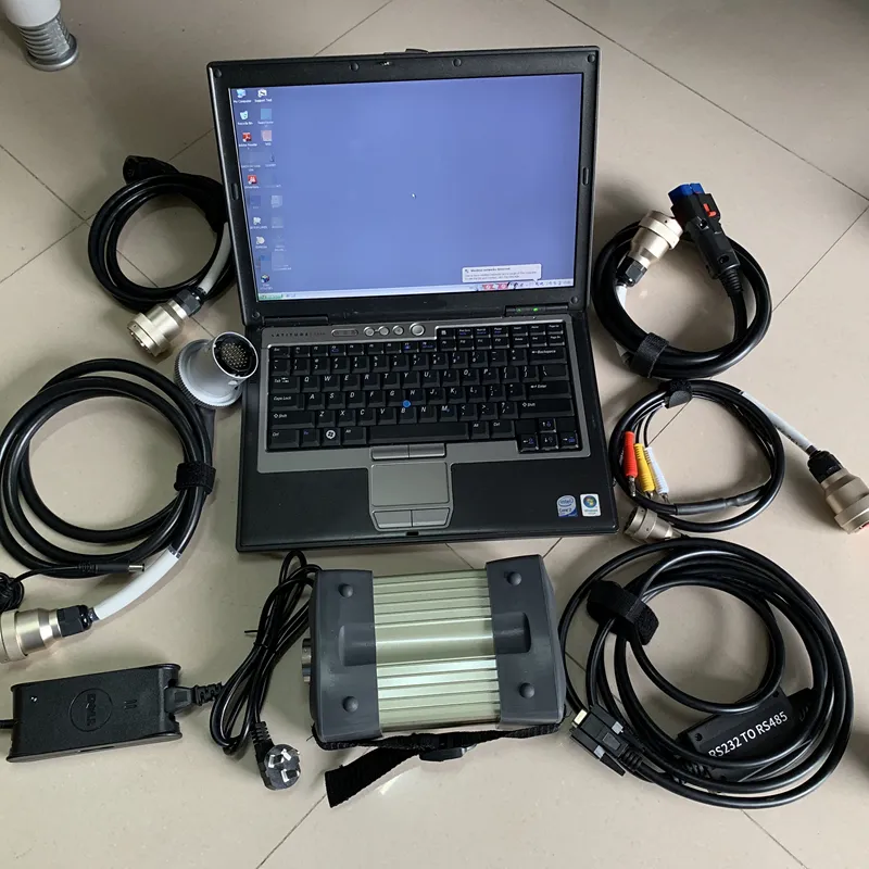 Strumento scanner compatto Mb Star C3 per la diagnosi di auto MB con SSD HHT-WIN V2014.12 nel laptop DELL D630 Kit completo pronto per il lavoro