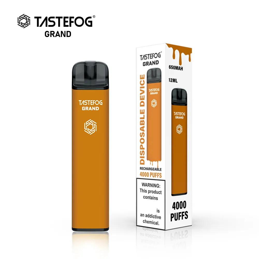 QK Tastefog 4000 Puffs Einweg-Vape-Stift Großhandel elektronische Zigarette 5% 12 ml wiederaufladbare 650-mAh-Batterie heiß für den amerikanischen Australien-Markt