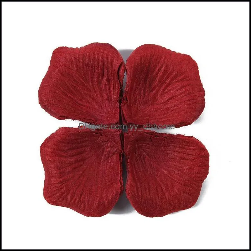 Decorative Flowers & Wreaths 5500pcs/Bag 5*5 CM Big Artificial Silk Rose Petals Romantic DIY Valentine Day Wedding Confetti Flower