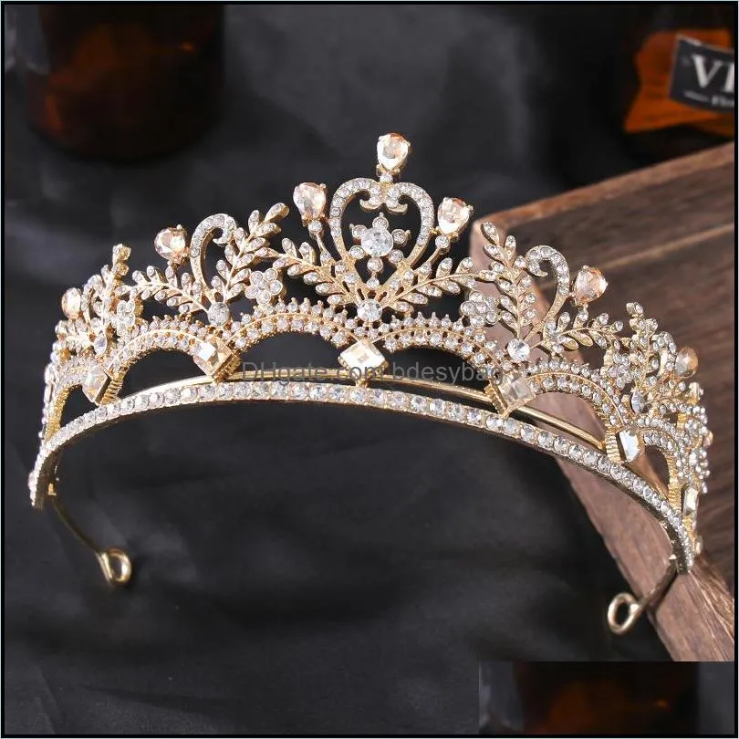 bridal crowns hair bands women headband bride crystal tiara princess head band crown wedding tiaras birthday party performance styling hair